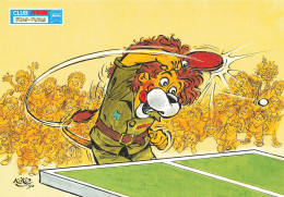 Le Tennis De Table , Sport * CPA Illustrateur KIKO Kiko * Club Max PING PONG * Ping Pong Lion Humanisé * 1990 - Tenis De Mesa