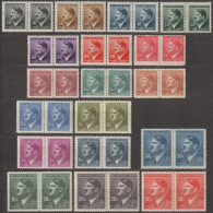 004/ Pof. 78-83,85-92,95-99, Pairs - Unused Stamps