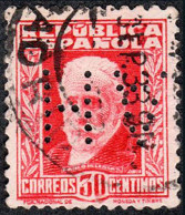 Madrid - Perforado - Edi O 669 - "AH" (Maquinaría Eléctrico) - Used Stamps