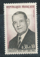 1412** René Coty - Unused Stamps