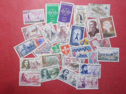 Lot 30 Timbres FRANCE Différents Vrac Divers Avant L'euro Dont Série 1283/1288 (B358) - Sammlungen