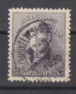 COB 169 Oblitération Centrale ST-GILLES (BRUXELLES) 1 - 1919-1920  Cascos De Trinchera
