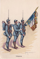 MILITAIRE(ILLUSTRATEUR) INFANTERIE(DRAPEAU) - Heimat