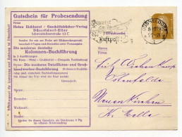 Germany 1929 Postcard; Düsseldorf - Heino Eichhorst, Geschäftsbücher-Verlag; 3pf. Friedrich Ebert; Slogan Cancel - Cartas & Documentos