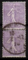 FRANCE    -   1924 .   Y&T N° 200 Oblitérés En Paire  . - 1903-60 Sower - Ligned