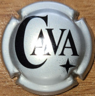 Capsule Cava D'Espagne GÉNÉRIQUE Série étoile Avec Points, Argent & Noir Nr 03 - Placas De Cava