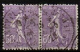 FRANCE    -   1924 .   Y&T N° 200 Oblitérés En Paire  . - 1903-60 Semeuse Lignée
