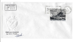 FSAT TAAF District De Kerguelen 04.03.1977 T. 3.50 Passage De Cook A Kerg (3). Cachet à Froid Des TAAF - Cartas & Documentos
