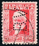 Madrid - Perforado - Edi O 669 - "B.V." (Banco) - Usati