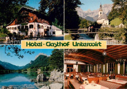 73641182 Ramsau Berchtesgaden Hotel Gasthof Unterwirt Gastraum Kirche  Ramsau Be - Berchtesgaden