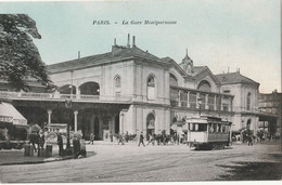 BAC22 - PARIS    LA  GARE  MONTPARNASSE   TRAMWAY - Métro Parisien, Gares