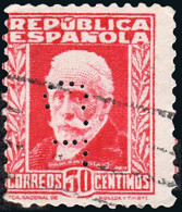 Madrid - Perforado - Edi O 669 - "C.L" Pequeño (Banco) - Used Stamps