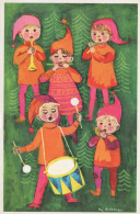 Neujahr Weihnachten KINDER Vintage Ansichtskarte Postkarte CPSMPF #PKG486.DE - New Year