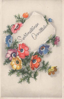 FLOWERS Vintage Ansichtskarte Postkarte CPA #PKE688.DE - Fleurs
