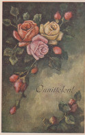 FLOWERS Vintage Ansichtskarte Postkarte CPA #PKE506.DE - Fleurs