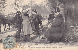 VILSEPT20-   PARIS  BOIS DE BOULOGNE  EN ATTENDANT LA FIN DES COURSES  CPA  CIRCULEE - Parks, Gardens