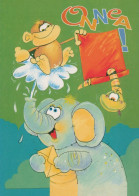 ELEFANT Tier Vintage Ansichtskarte Postkarte CPSM #PBS737.DE - Elefanti