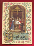 Image Pieuse Baptizo Baptème - Au Dos = Michel 11-07-1948 - Devotion Images