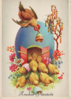 OSTERN HUHN EI Vintage Ansichtskarte Postkarte CPSM #PBO866.DE - Easter