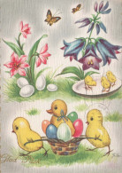 OSTERN HUHN EI Vintage Ansichtskarte Postkarte CPSM #PBO803.DE - Easter