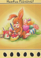 OSTERN KANINCHEN EI Vintage Ansichtskarte Postkarte CPSM #PBO489.DE - Easter