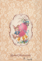 OSTERN KANINCHEN Vintage Ansichtskarte Postkarte CPSM #PBO365.DE - Easter