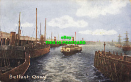 R587626 Belfast Quay. Irish Pictorial Card. Emerald Series - Wereld