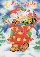 WEIHNACHTSMANN SANTA CLAUS Neujahr Weihnachten Vintage Ansichtskarte Postkarte CPSM #PBL050.DE - Kerstman