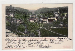 39018306 - Tautenburg I. Thuer. Mit Gesamtansicht Gelaufen Von 1905 Kleiner Knick Unten Links, Leichter Stempeldurchdru - Jena