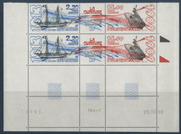 TAAF POSTE AERIENNE PA N° 106A En Bloc De 4 Avec Coin Daté Neufs ** (MNH) TB - Airmail