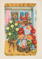 WEIHNACHTSMANN SANTA CLAUS KINDER WEIHNACHTSFERIEN Vintage Postkarte CPSM #PAK234.DE - Santa Claus