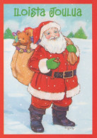 WEIHNACHTSMANN SANTA CLAUS WEIHNACHTSFERIEN Vintage Postkarte CPSMPF #PAJ404.DE - Santa Claus