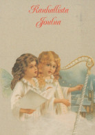 ENGEL WEIHNACHTSFERIEN Feiern & Feste Vintage Ansichtskarte Postkarte CPSM #PAH956.DE - Angeles