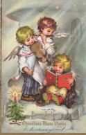 ENGEL WEIHNACHTSFERIEN Vintage Ansichtskarte Postkarte CPSMPF #PAG827.DE - Angels