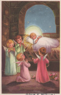 ENGEL WEIHNACHTSFERIEN Vintage Ansichtskarte Postkarte CPSMPF #PAG763.DE - Angels