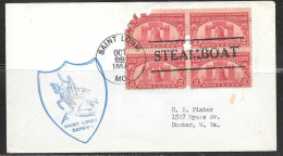 1954 St. Louis Missouri Steamboat Cancel, Oct. 22, 1954  - Lettres & Documents