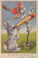 PASCUA CONEJO Vintage Tarjeta Postal CPA #PKE312.ES - Easter