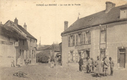 Condé Sur Marne - La Rue De La Poste - Autres & Non Classés