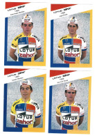 ***  13 X WIELRENNERS  :  LOTUS - ZAHOR  1989  ***  -   Zie / Voir Scan's - Ciclismo