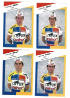 ***  13 X WIELRENNERS  :  LOTUS - ZAHOR  1989  ***  -   Zie / Voir Scan's - Cycling