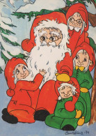 PAPÁ NOEL NAVIDAD Fiesta Vintage Tarjeta Postal CPSM #PAK087.ES - Kerstman