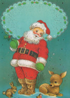 PAPÁ NOEL NAVIDAD Fiesta Vintage Tarjeta Postal CPSM #PAJ673.ES - Kerstman