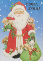 PAPÁ NOEL NAVIDAD Fiesta Vintage Tarjeta Postal CPSM #PAJ537.ES - Kerstman