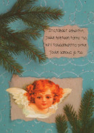 ÁNGEL NAVIDAD Vintage Tarjeta Postal CPSM #PAH202.ES - Angels