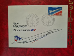 Lettre  1976 PREMIER VOL PARIS RIO DE JANEIRO PAR CONCORDE - Other & Unclassified