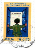 *ITALIA  STORIA POSTALE FRAMMENTO CON 2006 GIORNALE IL GIORNO - 2001-10: Usati