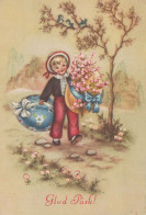 PÂQUES ENFANTS Vintage Carte Postale CPSM #PBO297.FR - Easter