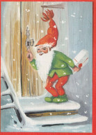 PÈRE NOËL Bonne Année Noël Vintage Carte Postale CPSM #PBL441.FR - Kerstman