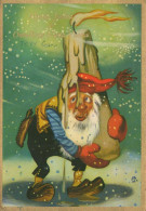 PÈRE NOËL Bonne Année Noël Vintage Carte Postale CPSM #PAU613.FR - Santa Claus