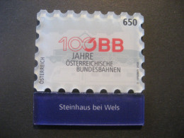 Österreich- 100 Jahre ÖBB Mit Anhang Steinhaus Bei Wels  Mit Magnetfeld Ungebraucht - Unused Stamps